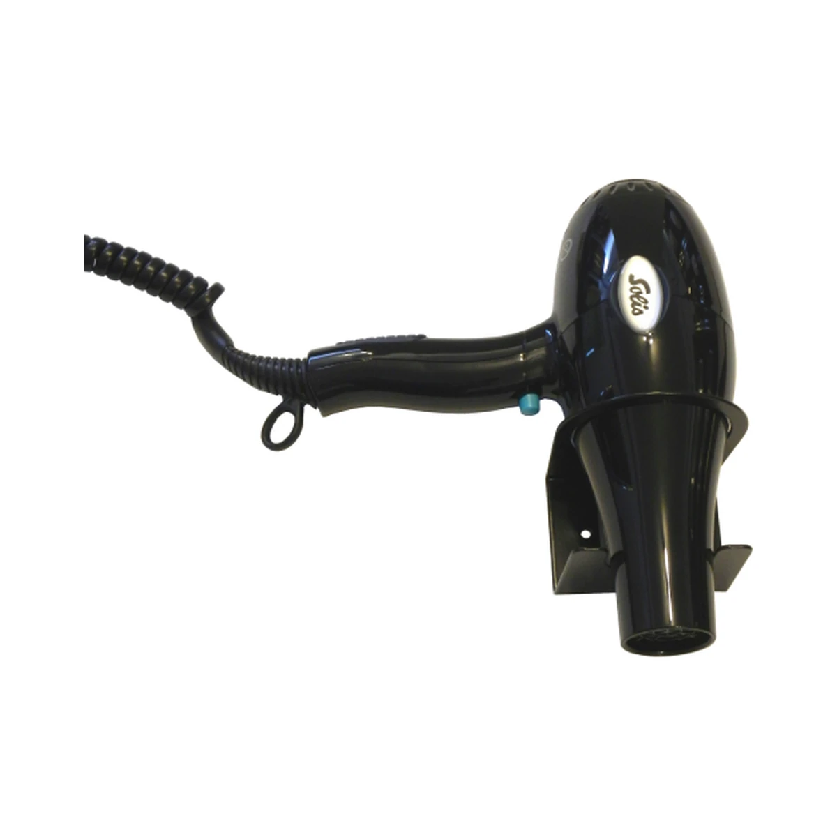 Magma black hairdryer + wall bracket